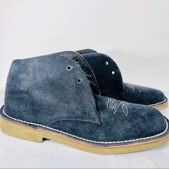 Code West size 8.5 M Blue Suede Leather Boots - Picture 5 of 8